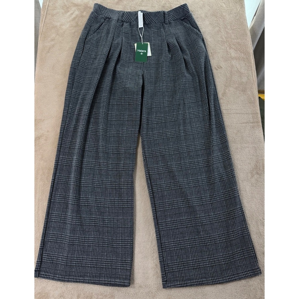 Halara High-Waisted Wide Leg Relaxed Women's XLT TALL Gray Baggy NEW With Tags